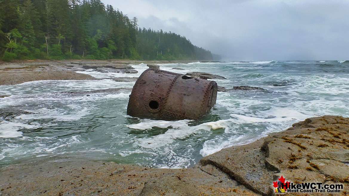 Michigan Beach Shipwreck Boiler