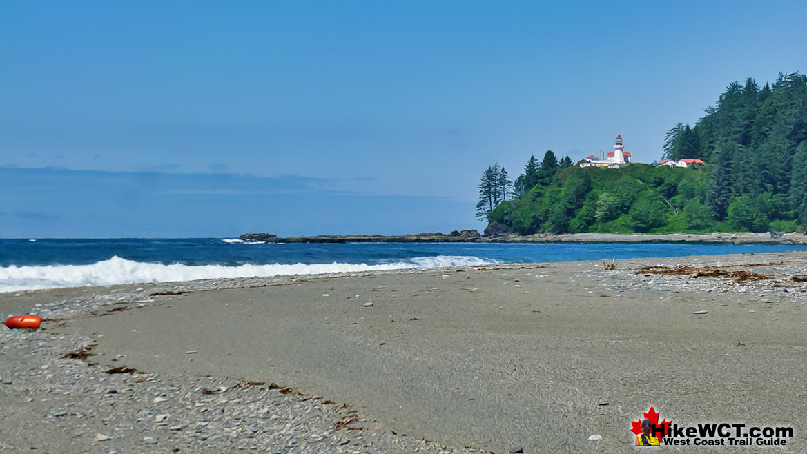 Carmanah Point Lighthouse from Beach