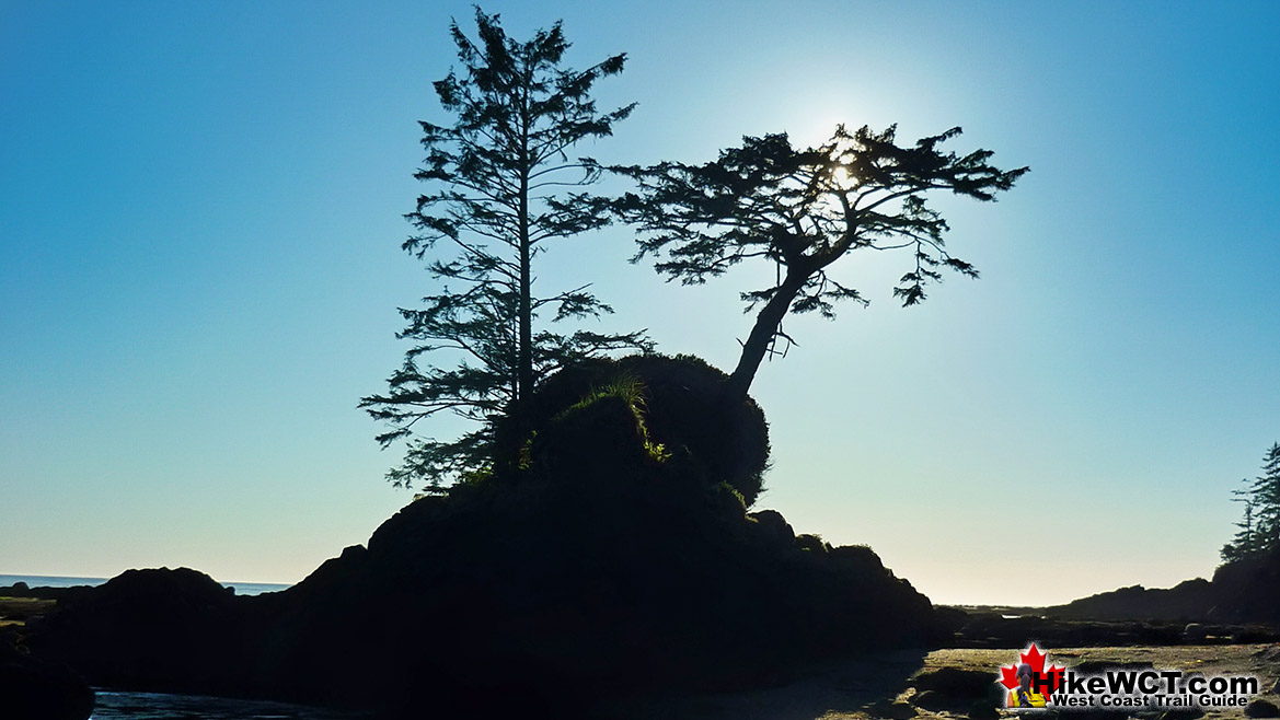 Bonilla Point Refuge Rock Sunset