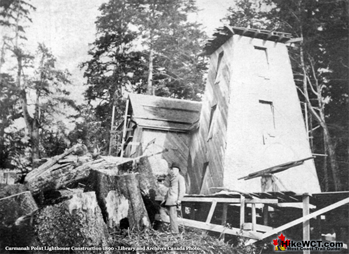 Carmanah Point Lighthouse Construction 1890