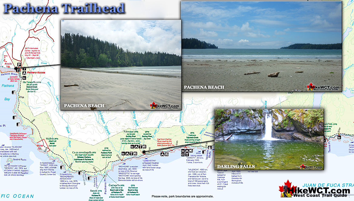 Pachena Trailhead Map West Coast Trail